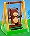 1 X Solar Powered Swinging Bear - Swings on Playground in Sunlight by Greenbriar International