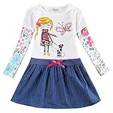Novatx Cotton Baby Girl Clothes with Sunny Girl and Animals H5926 Crea (2/3y)