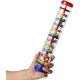 Rainmaker 12 inch Mini Rainstick for Kids | Music Sensory Rain Stick Shaker Instrument Toy for Boy Girl - Rattle Tube for Child Rhythm Play and Classroom 12 Inch Red