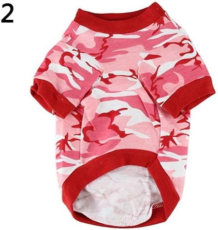 Antrygobin Spring Autumn Cute Cat Dog Puppy Cool Camouflage Cotton dog Vest Apparel Clothes Army Green L