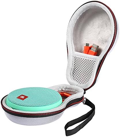 Poschell Case for JBL Clip 2 Waterproof Portable Bluetooth Speaker EVA Hard Travel Carrying Case Bag Fits USB Cable and Charger Grey