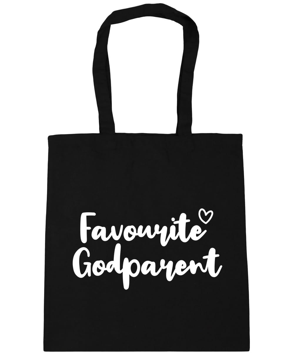Hippowarehouse Favourite Godparent Tote Shopping Gym Beach Bag 42cm x38cm, 10 litres