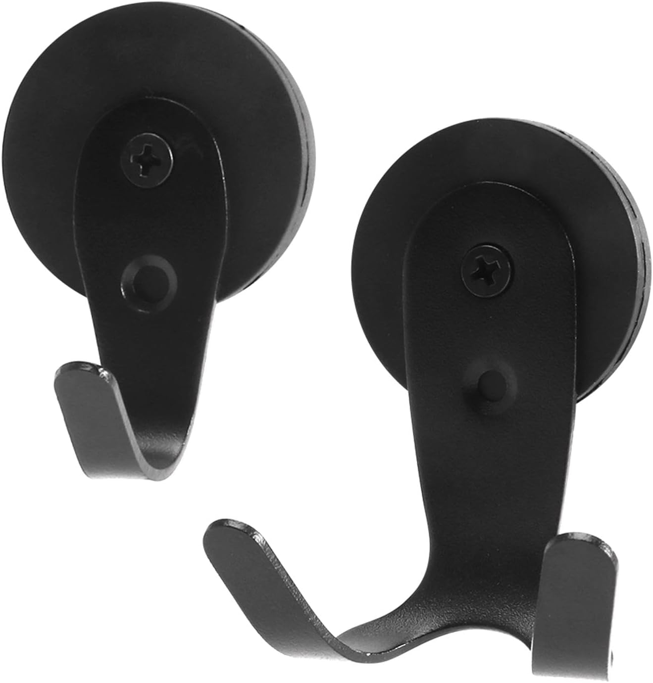 Wreath Hangers - 2PCS/Set Magnetic Hooks, Command Hooks Heavy Duty Wreath Hanger Towel Durable Iron for Metal Door Coat Rack(Black)