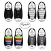 Oumers 4 Pairs No Tie Shoelaces for Adult, Lazy Tieless Silicone Shoelaces Rubber Sneaker Shoelaces, Great Idea As a Christmas Gift