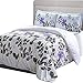 Utopia Bedding 3PC Duvet Cover Set 1 Duvet Cover with 2 Pillow Shams - Comforter Cover with Button Closure - Soft Brushed Microfiber - Shrinkage & Fade Resistant, Easy Care (Queen, Floral)