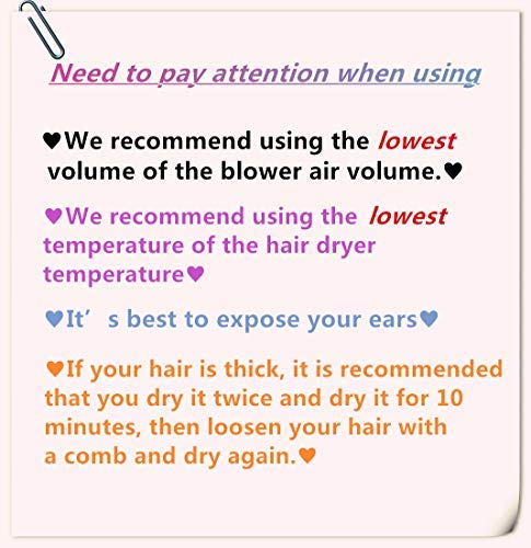 IMPROVED Hair Dryer Bonnet Hood Attachmen - NOT FALL OFF Portable Large Size Home Hair Steamer - Used for Dry, Deep Conditioning and Curling Rods Styling(Black)