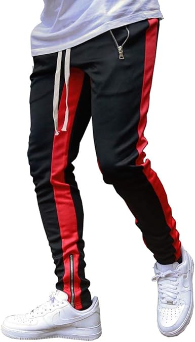 mens slim fit tracksuit bottoms