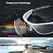 TOREGE Polarized Sports Sunglasses for Men Women Cycling Running Driving Fishing Golf Baseball Glasses EMS-TR90 Unbreakable Frame TR007 (Sliver&Black&Gray Lens)
