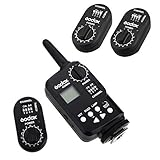 Godox FT-16 Wireless Power Controller Remote Flash Trigger + 2Pcs Godox FTR-16 Receiver for Godox Witstro AD180 AD360 Speedlite Flash