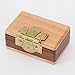 Bits and Pieces - The Mini Secret Gift Box Brainteaser Puzzle - Wooden Maple and Walnut Hinged Money Puzzle Box - Doug Engel Brainteaser Measures 3-1/4