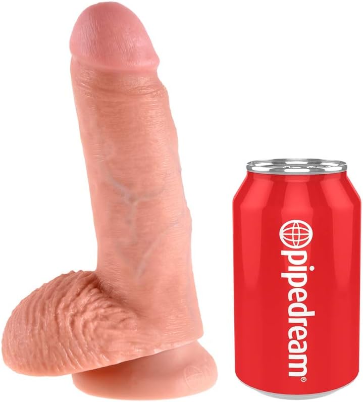 King Cock 17.8 cm Flesh Dildo with Balls - Image 5
