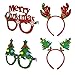U-Goforst 8 PCS Christmas Holiday Party Fancy Headband Hats Glasses Frames Reindeer Antlers Photo Prop Booth(Christmas A)