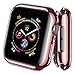 AdMaster Screen Protector Case for Apple Watch 40mm, Rugged Designed TPU Bumper Cover with Sensitive Tempered Glass Flim for iWatch Series 6/5/4/SE 40 mm (Rose)