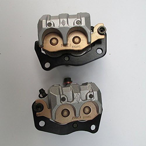 Soomee RHINO 660 FRONT LEFT RIGHT BRAKE CALIPER PADS ASSEMBLY For YAMAHA YXR660 2004-2009 RHINO 450 2006-2009 RHINO 700 2008-2013 SUZUKI BURGMAN AN400 2007-2011
