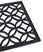 BIRDROCK HOME 24 x 36 Rubber Doormat with Circle Design - Outdoor Doormat - Keeps Your Floors Clean - Decorative Design