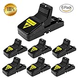 Mouse Trap, Mouse Snap Trap, Mice Rodent Rat Killer Catcher- Effective and Sanitary traps (6 PACK)