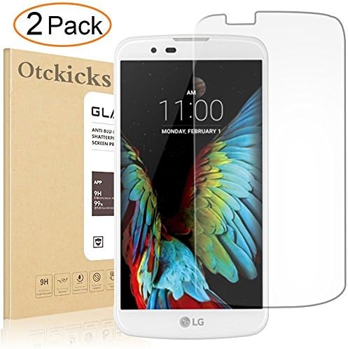 [2Pack]LG K10 LG Premier LTE L62VL L61AL Screen Protector OTCkicks Tempered Glass 3D Curved Screen Protector, Anti-Fingerprint HD Screen Protector Film for LG K10 LG Premier LTE L62VL L61AL