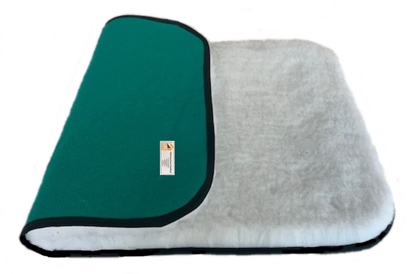 PnH Veterinary Bedding®- CLASSIC RANGE Binded for Extra Strength & Durability. Soft Fleece Vet Bedding Pieces with a Professional Look. GREY, WHITE - MANY COLOURS, MANY SIZES (WHITE, 38cm x 50cm)