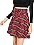 Milumia Women Plaid Mini Skater A line Skirt Belted Zipper Pleated Business Casual Dress