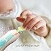 Professional Electric Baby Nail File Clippers-MiniTeasure Upgraded Nail Trimmer with LED Front Light For Newborn,Toddler,Girls and Mom Toes and Fingernails-AA Battery Operated (Not Included) (Blue)