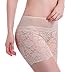 LANBAOSI Women's Rose Floral Lace High Waist Safety Leggings Underwear US 0-8(XXS-L) Skin