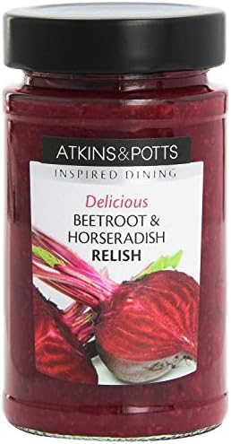 Atkins &amp; Potts Beetroot &amp; Horseradish Relish 230g (Pack of 2)