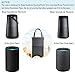 WochiTV Travel Protective Case for Bose SoundLink Revolve/Plus, PU Leather Premium Protection Carry Case Dust-Proof/Shock-Proof/Wear-Resistant, Enhance Bluetooth Speaker Life – Black