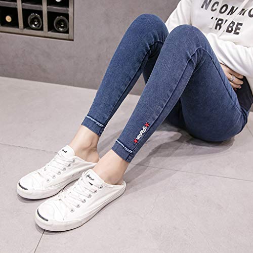 Dsood High Waisted Pants for Women,Pregnant Woman Solid Jeans Maternity Pants Trousers Nursing Prop Belly Legging,Maternity Activewear