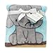 Bedtime Originals Choo Choo Warm and Cozy Blanket ( Elephant,Lion and brown bear)