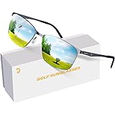 Xoxocos Golf Sunglasses for Men Polarized Lenses for Green Reading, UV400, Golf Gifts for Golfing, Fishing & Driving