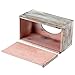 MyGift Decorative Rustic Torched Wood Tissue Box Holder, Bathroom Rectangle Tissue Box Cover