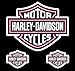 Chroma 9934 Harley Davidson Pink and White Bar and Shield Decal (3pc.)