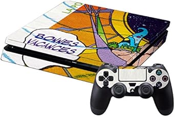 Amazon Sony 新型ps4 専用スキンシール スリム 薄型 プレイステーション専用 スキンシール 裏表 全面セット カバー ケース 保護 フィルム ステッカー デコ アクセサリー ユニーク 切手 文字 イラスト 0073 Video Game Video Game スキンシール