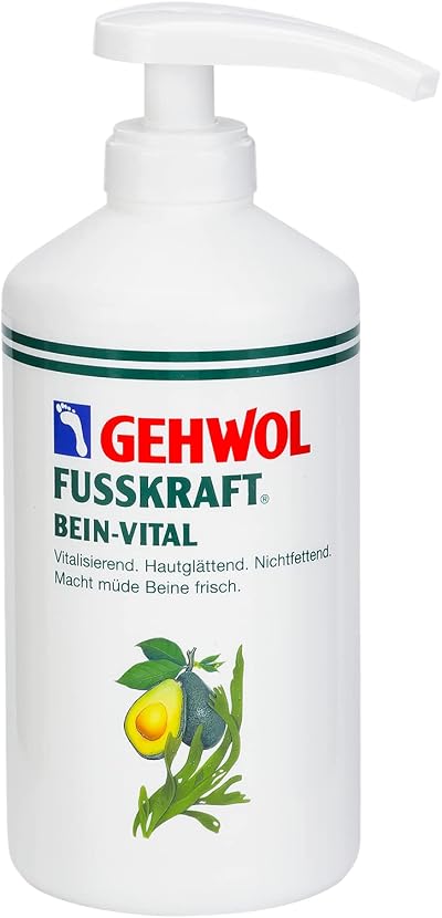 Gehwol Fusskraft Vital Leg Foot Cream 500ml Dispenser for Tired Heavy Legs