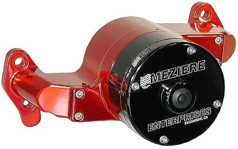 Meziere WP101R Red Billet Electric Water Pump for Small Block Chevy