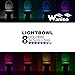 Wanleo Motion Sensor Activated LED Toilet Bowl Colorful Night Light with 2 Modes in 8 Colors Changes, 2 Pack