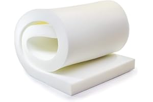 AK TRADING CO. AK TRADING Upholstery Foam Medium Density Cushion, (Seat Replacement, Foam Sheet, Foam Padding), 0.5" H x 24" W x 72" L