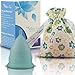 Athena Menstrual Cups - Larger Size - The Original Softer Reusable Period Cups for Women – for Regular to Heavy Flow – No Shift Menstruation Cup with Form Fit Rim for Easy Insertion