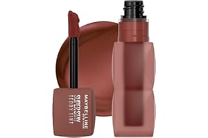 Maybelline Tinta para labios Super Stay Teddy Tint Tono Mascara Tear, 4.2ml - Tinta multiusos de larga duración, efecto mate difuminado hasta por 12H, textura suave a los labios, sin transferencias