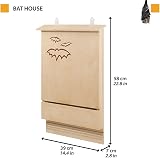 Ferplast Bat House Wooden Bat Box FSC Natural Eco Protection Mosquitoes Insects view 2