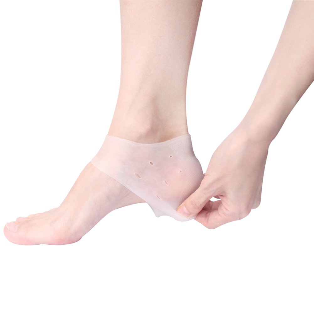 Review for Silicone Cracked Heel Protectors Sleeve Moisturizing Gel F