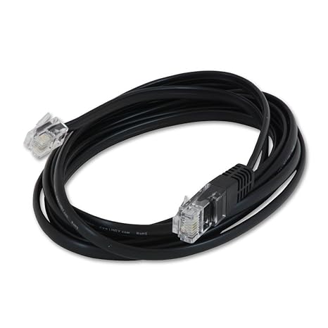 LINDY Modem-Datenkabel (RJ-11 auf RJ-45; 5 m Länge), Schwarz