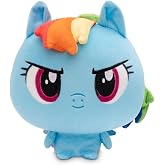 TeeTurtle Cloudheads Dash My Little Pony Rainbow 5 Inch Plushie | Soft Cuddly Plush, Embroidered Details, Collectible, Suitable For Kids, Teens, And Adults