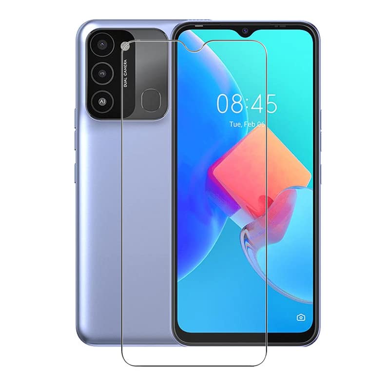 KJYF For Tecno Spark 8C Screen Protector Tempered Galss, [1 Pack] High Clear [9H Hardness] [Bubble Free] Screen Tempered Glass Protective Film for Tecno Spark 8C 6.6 Inch.