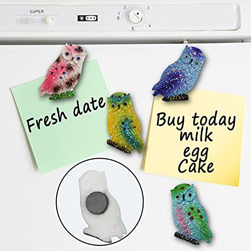 Memeyou Owl Fridge for Refrigerator Colorful