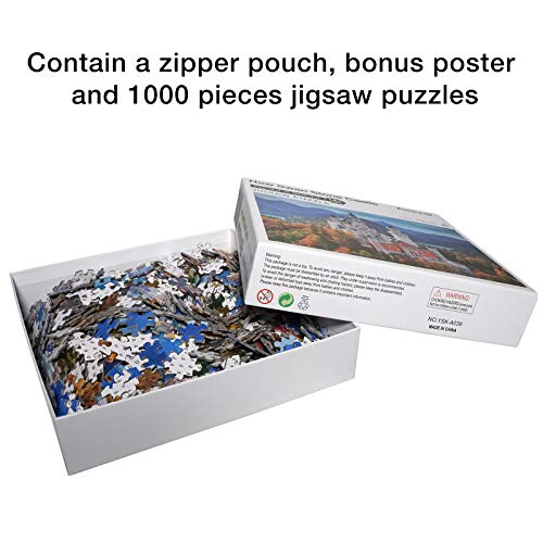 Jigsaw Puzzles 1000 Pieces for Adults, Difficult Hard Jigsaw Puzzles for Women Men Premium