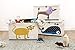 3 Sprouts Large Toy Chest for Kids with Lid and Handles - Collapsible Toy Storage Bin/Trunk/Box/Basket Organizer for Boys & Girls Playroom, Nursery, Whale