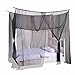Heavenly 4-Post Bed Canopy, Black