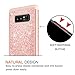 LeYi for Note 8 Case,Galaxy Note 8 Case with 3D PTE Screen Protector [2 Pack] for Girls Women,Glitter Bling Dual Layer [PC Silicone] Heavy Duty Protective Phone Case for Galaxy Note 8 Rose Gold