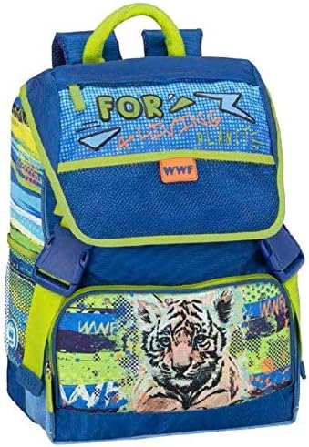 Cartelle, astucci e set per la scuola Kit Completo ZAINO SCUOLA WWF Tigre  Tigrotto A Living Planet estensibile 2020 maschile boy ASTUCCIO 2 PIANI  COMPLETO tigre tigrotto omaggio penna glitterata e portachiave